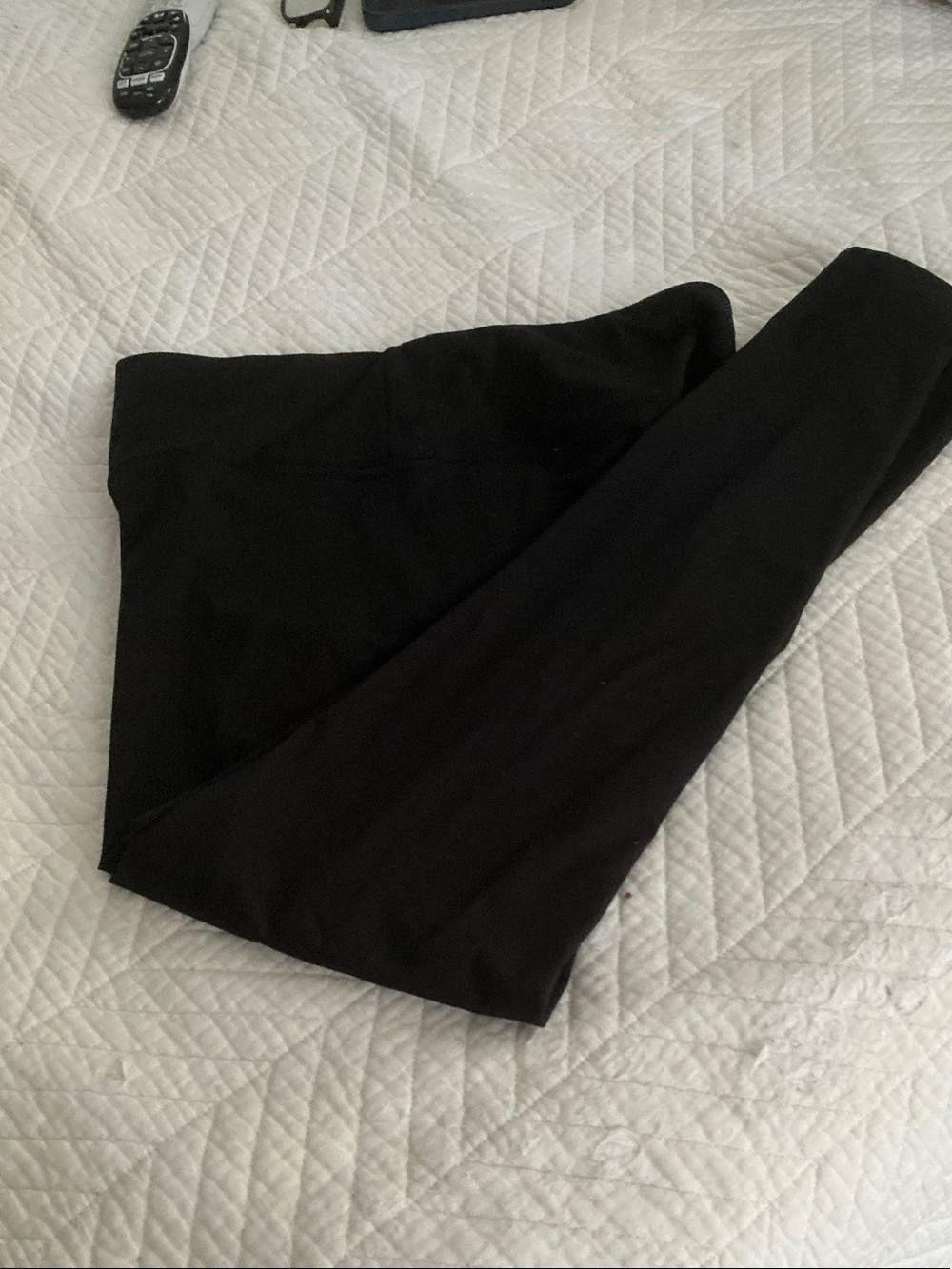 Felina Black Womens Leggings - Solid Stretch